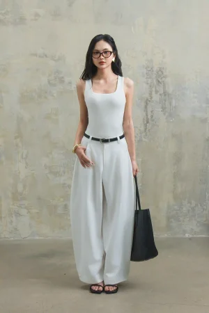Quần thô mềm ống thụng