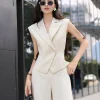 Set Gile áo cổ 2 ve tay chờm, quần suông cao cấp, phong cách thanh lịch